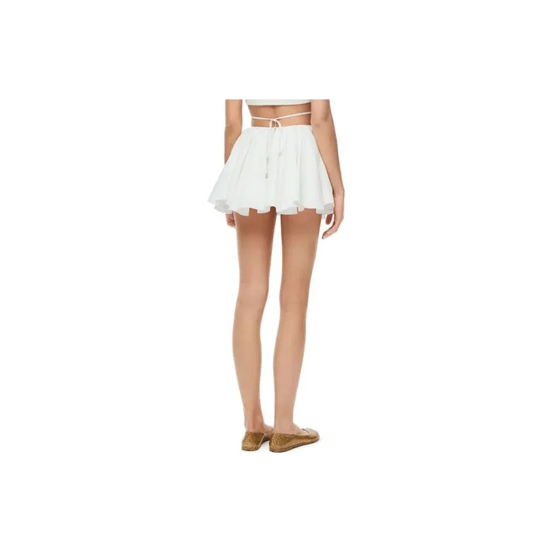 LOEWE Casual Short Skirts Women's White-3