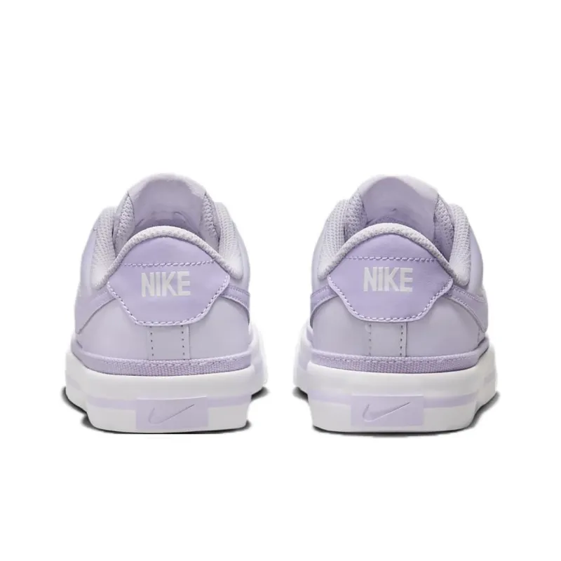 Nike Court Legacy Cushioning Wear-Resistant Low-Top Kids' Skateboarding Shoes Purple Teenagers-4