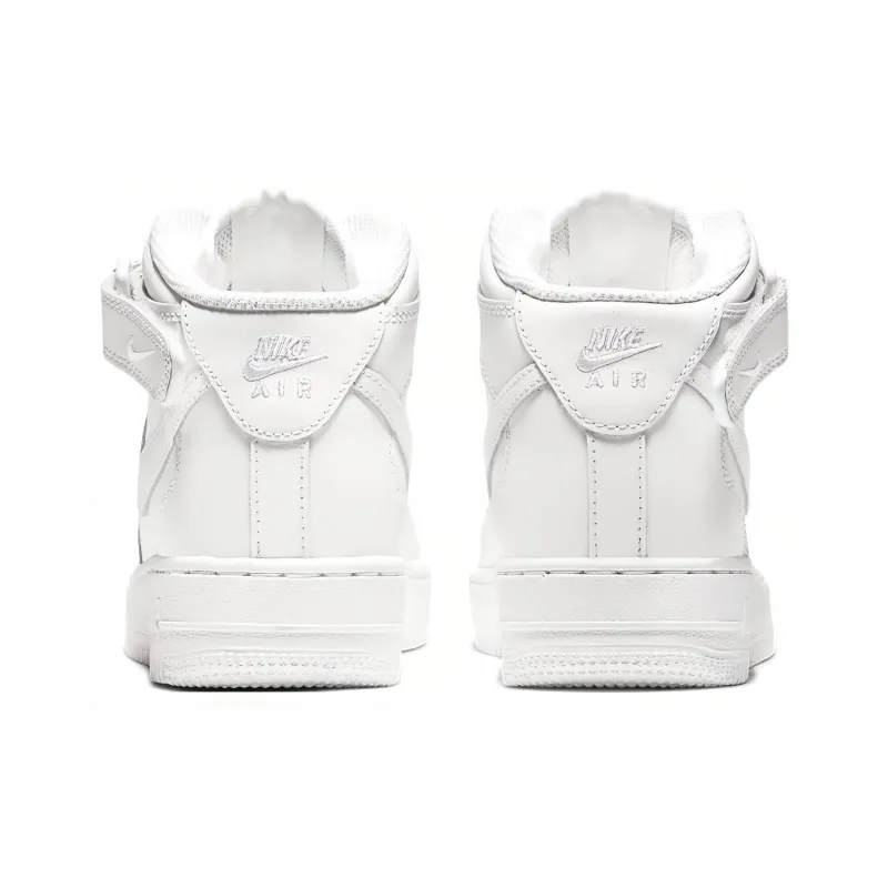 Nike Air Force 1 Mid LE Triple White GS-4