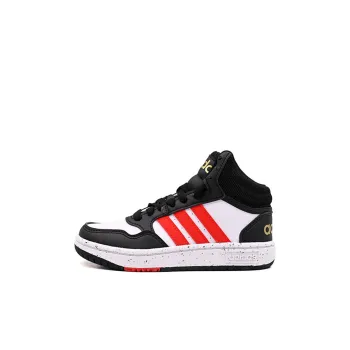 Adidas Hoops Mid Cloud White Vivid Red Core Black GS