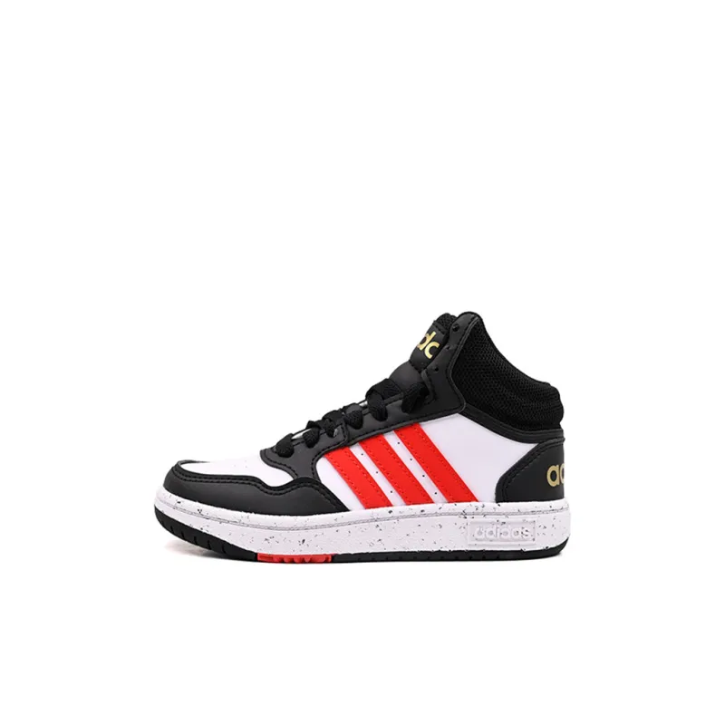 Adidas Hoops Mid Cloud White Vivid Red Core Black GS-0