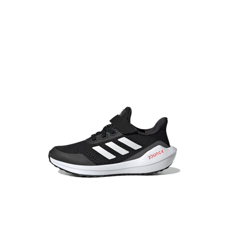Adidas EQ21 Run Bounce BP Abrasion Resistant Cushioning Breathable Low Top Kids' Running Shoes Black Kids'-0