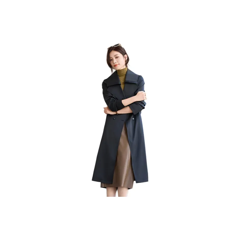 Yi Mengyuan Mid Length Trench Coat Women's-1