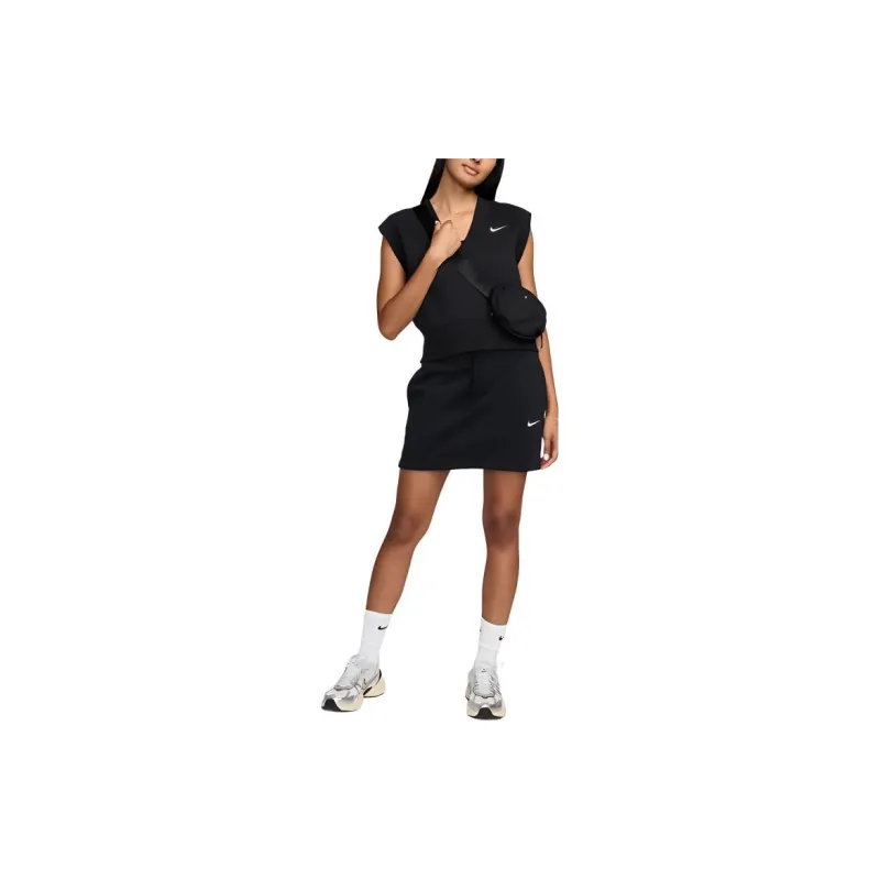 Nike Sportswear Phoenix Fleece T Shirt Women's Black-2