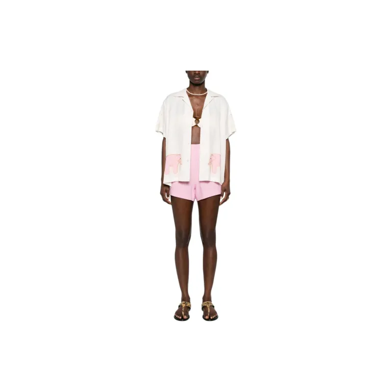 NANUSHKA Elza High waisted Mini Shorts-2