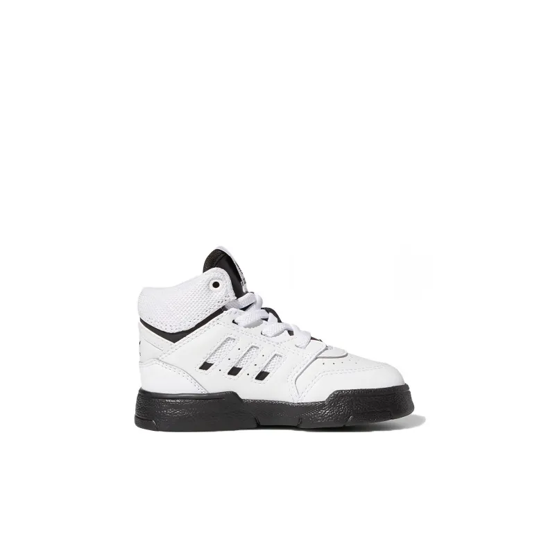 Adidas Originals Drop Step Slip Resistant And Breathable High Top Toddler Shoes White Black Infant And Toddler-1