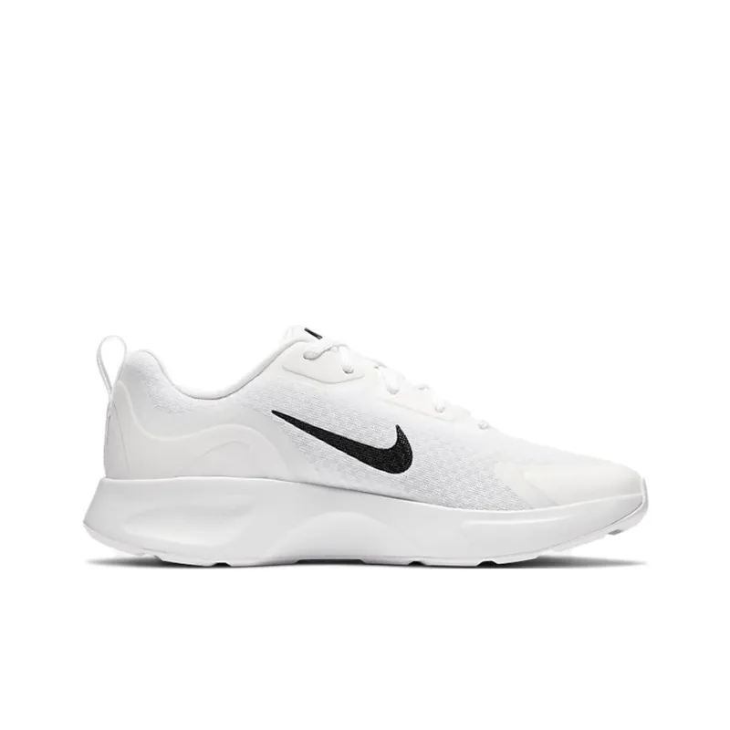 Nike Wearallday Cushioning Anti-Slip Wear-Resistant Breathability Low-Top Kids' Running Shoes White Teenagers-1