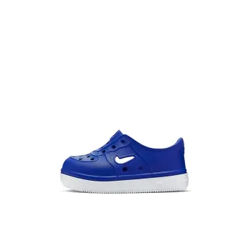 Nike Foam Force 1 Non slip Lightweight Low Top Toddler Shoes Blue White Infant And Toddler