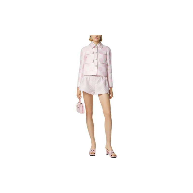 VERSACE SS24 Jackets Coats Women's Light Pink Red-2
