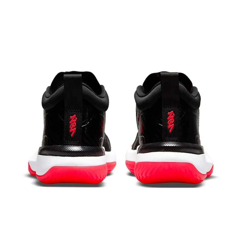 Jordan Zion 1 'Infrared' Zion Mid Top Basketball Shoes Black Red Teenagers-4