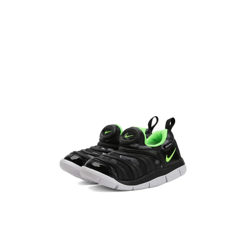 Nike Dynamo Free Low Top Toddler Shoes Black Green Infant And Toddler-2