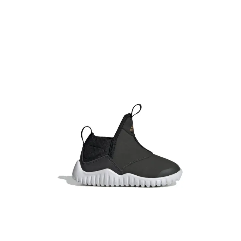 Adidas Rapidazen I Slip Resistant Cushioning Abrasion Resistant Low Top Running Shoes Black Baby-1