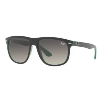 RayBan Plastic Irregular Shape Sunglasses Men's Black Green