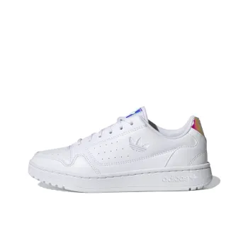 Adidas Originals NY 90 J Laser Low Top Skateboard Shoes White Teenagers
