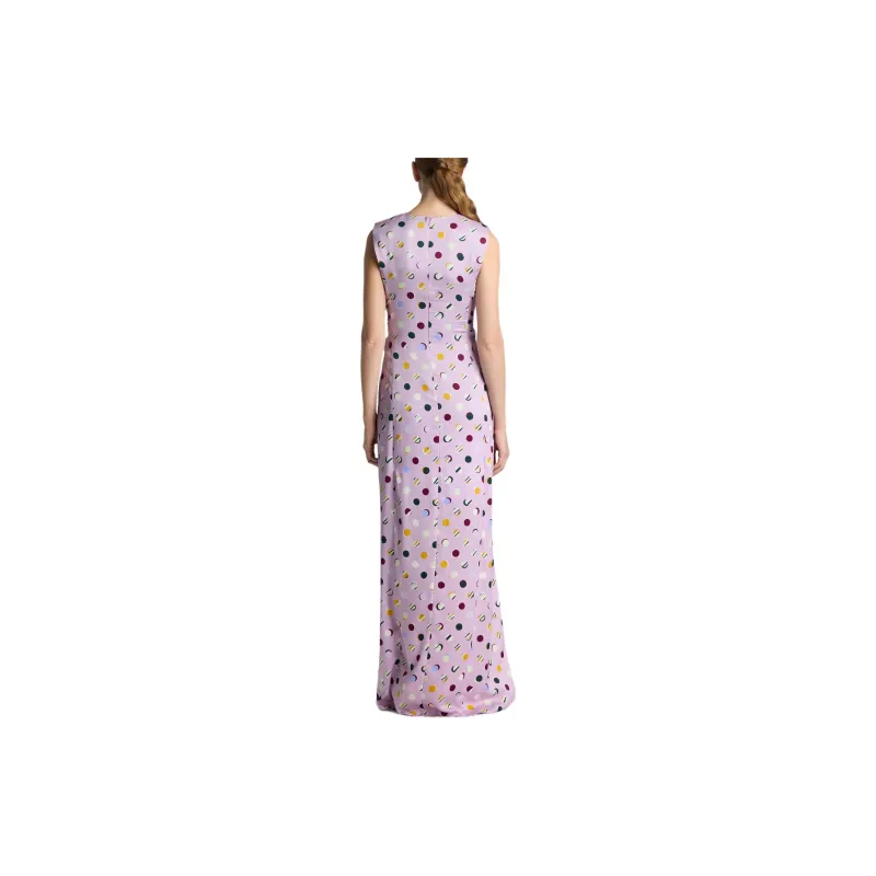 St. John SS24 Sleeveless Dress Women's Purple-2