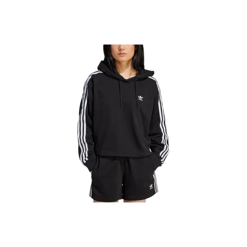 Adidas Originals Adicolor 3 Stripes Short Hoodie-2