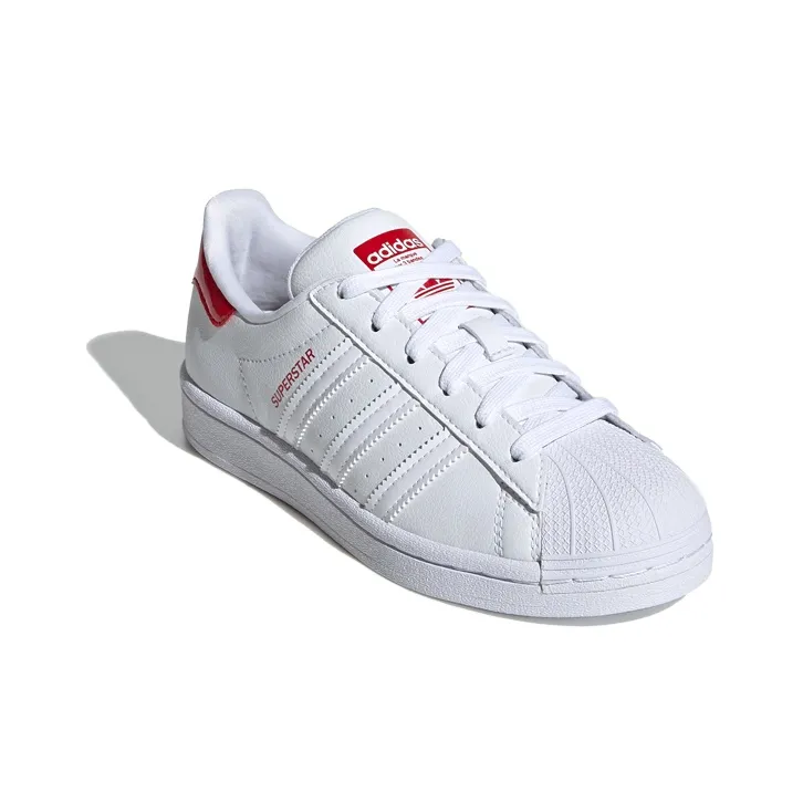 Adidas Superstar White Scarlet Youth-2