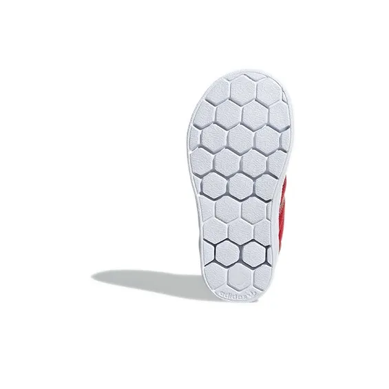 Adidas Originals SUPERSTAR 360 Anti Slip Wear Resistant Low Top Skateboard Shoes Red White Infant And Toddler-5