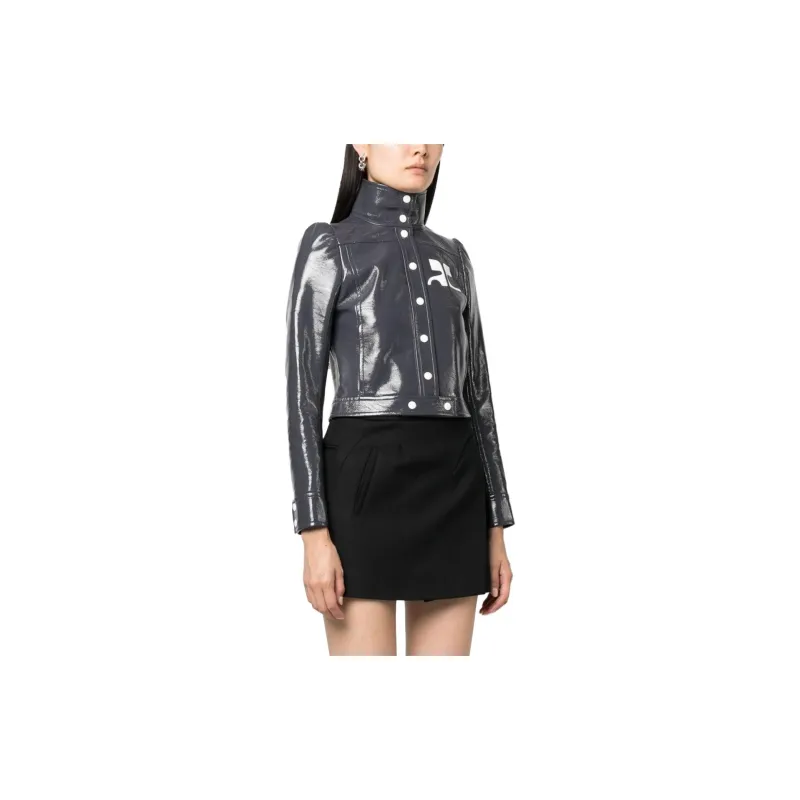 Courrèges Vinyl Reedition Jacket 'Steel Grey'-3