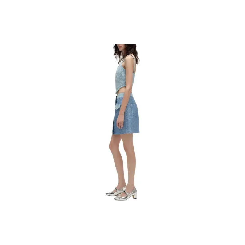 KARL LAGERFELD SS24 Camisole Women's Blue-4