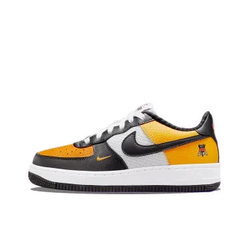 Nike Air Force 1 Low Black Gold Jersey Mesh GS