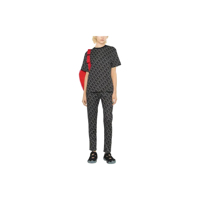 Moncler Logo print Jersey Trousers-1
