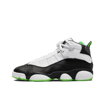 Jordan 6 Rings White Black Green GS