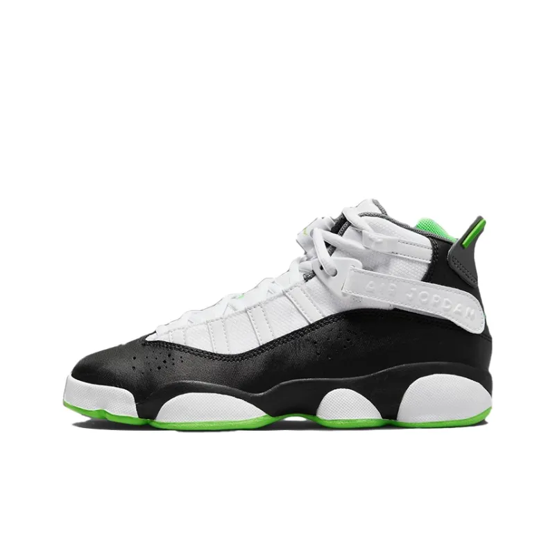 Jordan 6 Rings White Black Green GS-0