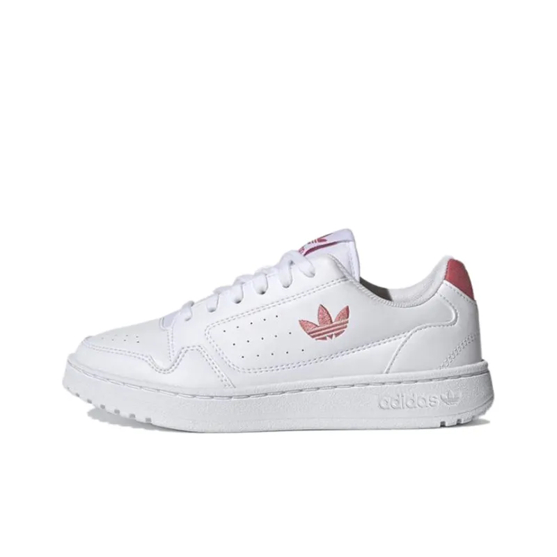 Adidas Originals NY 90 Abrasion Resistant Low Top Skateboard Shoes White Teenagers-0