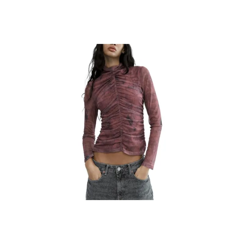 ZARA T-Shirt Women's Vinegar Chestnut-2