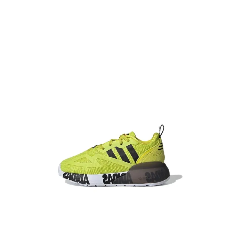 Adidas Originals ZX 2K Abrasion Resistant Low Top Sports Casual Shoes Yellow Infant And Toddler-0