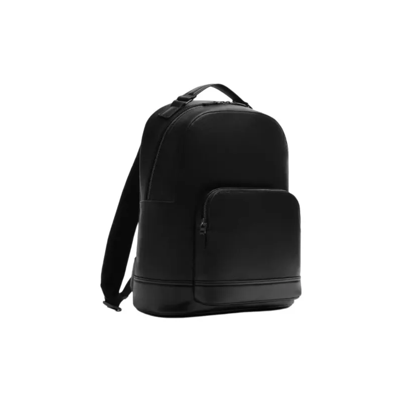 ZARA PU Backpack Medium Size Men's Black-1