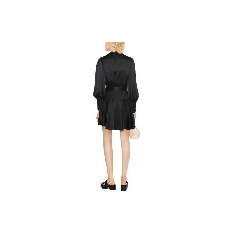 Zimmermann Long-Sleeved Dresses Women's Black-2