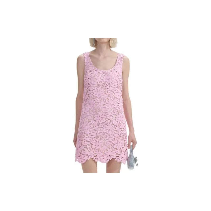 Self portrait Sleeveless Dress Women's Pink-2