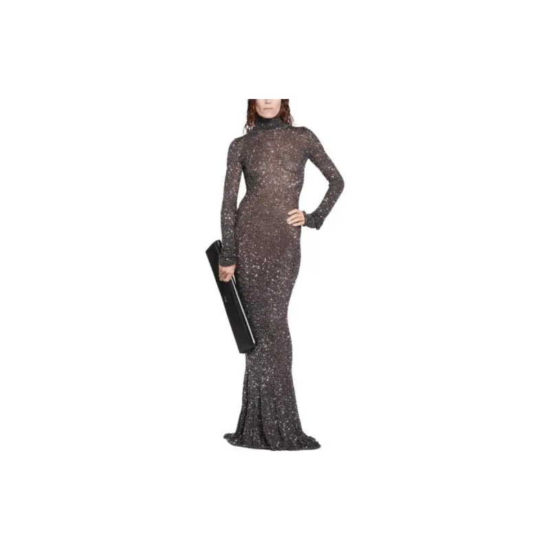 Balenciaga Sequin Embellished Maxi Dress-2