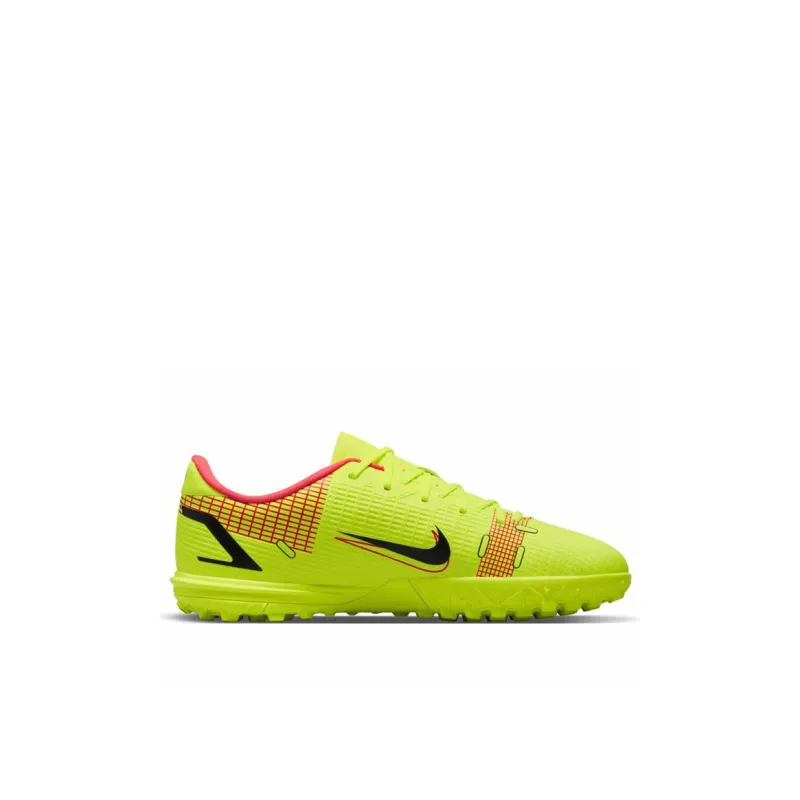Nike Mercurial Vapor 14 Assassin Academy TF Low Top Soccer Shoes Neon Yellow Kids'-1