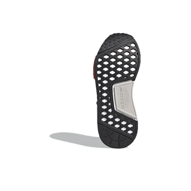 Adidas NMD R1 Black Silver Solar Red GS-5