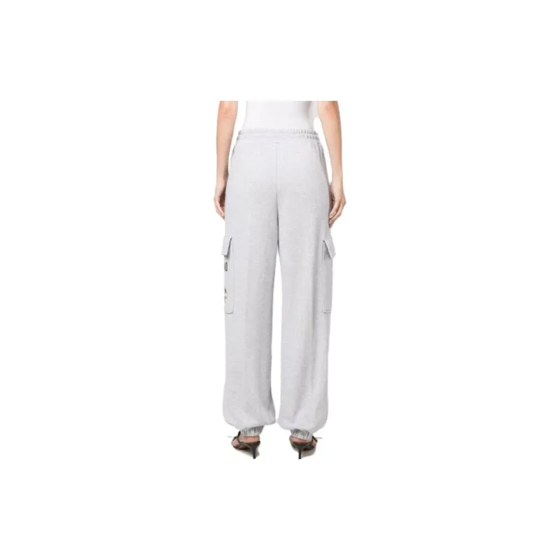 MOSCHINO Knitted Sweatpants Women's Light Gray-3