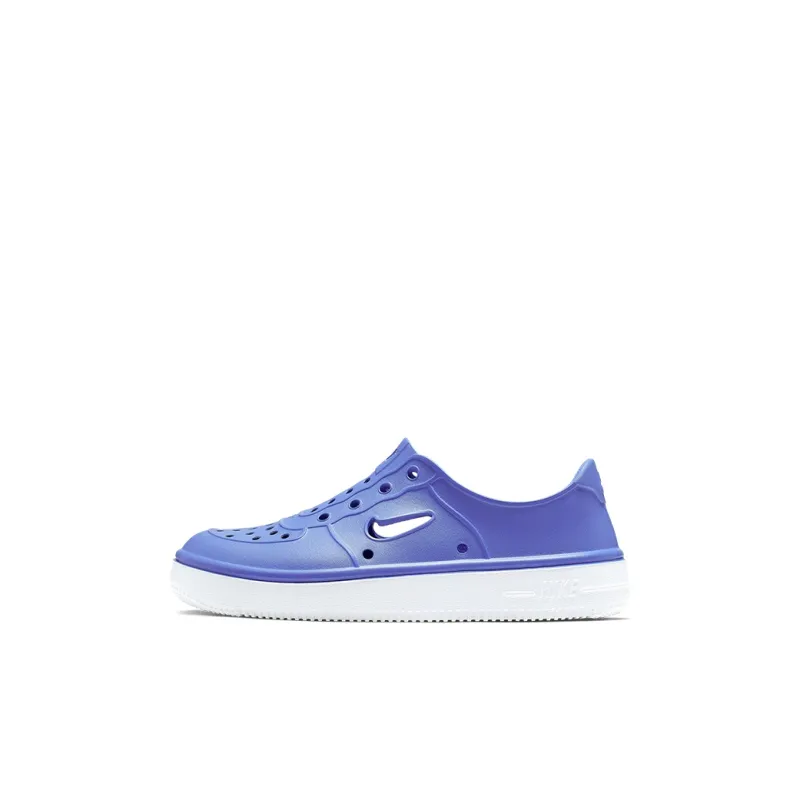 Nike Air Force 1 Low Top Skateboard Shoes Purple White Children Aged 3 7 Years Old-0