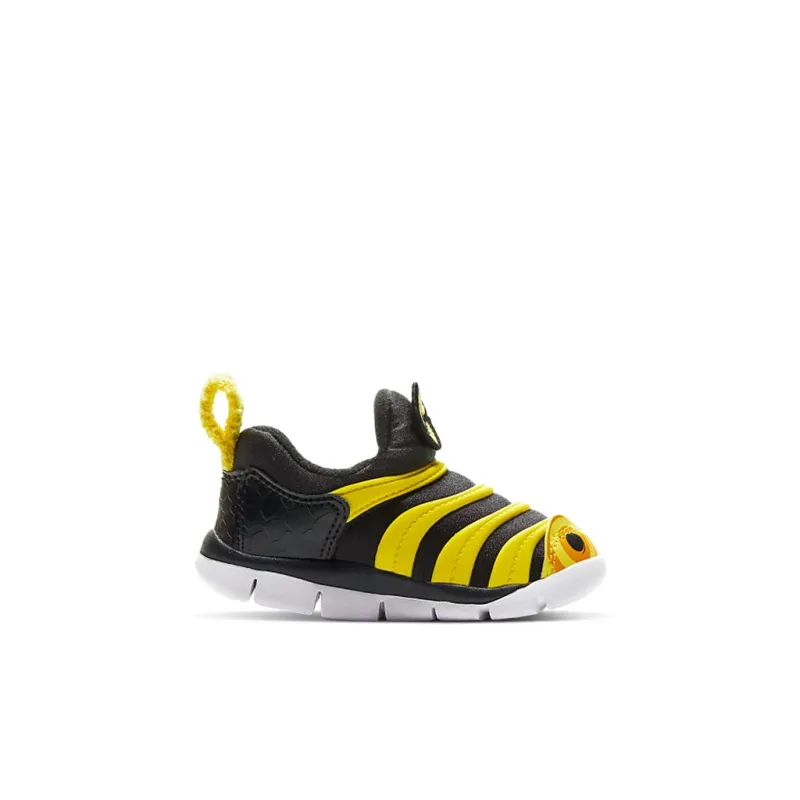 Nike Dynamo Free Mic QS Low Top Sports Casual Shoes Black Yellow Infant And Toddler-1