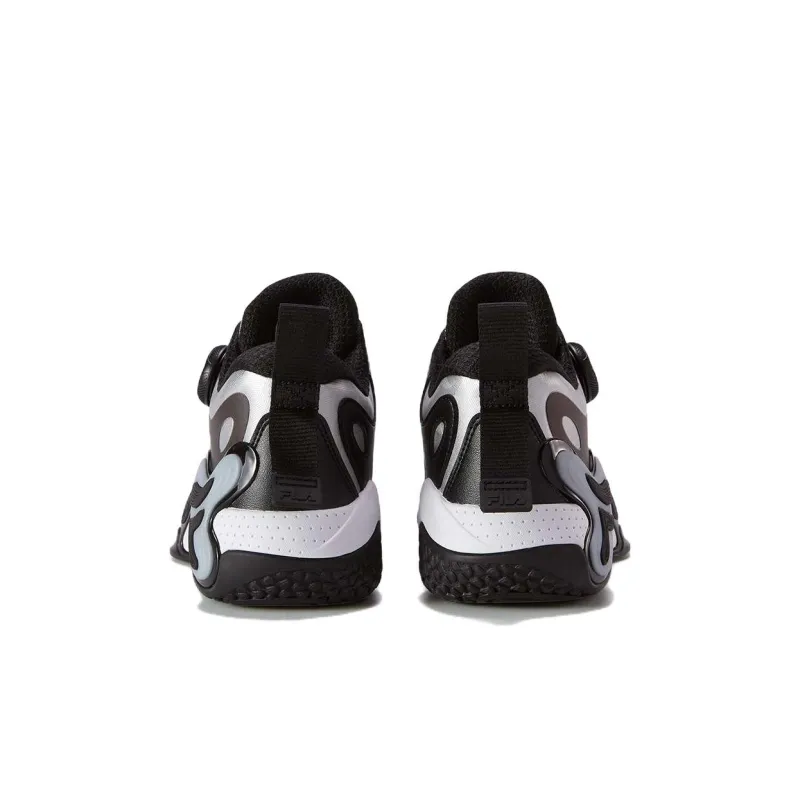 FILA KIDS Low Top Children's Basketball Shoes Black Silver Gray Kids'-3