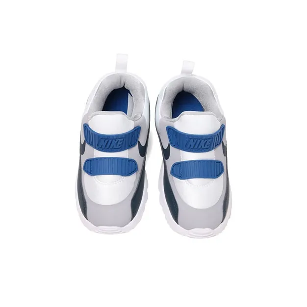 Baby Nike Air Max Tiny 90 Low-Top Retro Running Shoes Gray Blue-3