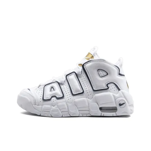 Nike Air More Uptempo White Midnight Navy GS