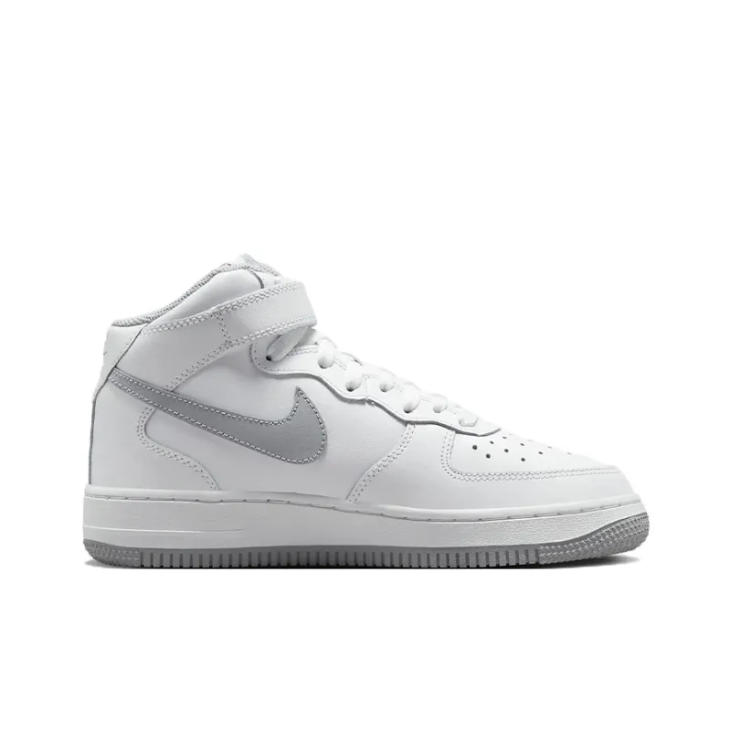 Nike Air Force 1 Mid LE White Wolf Grey GS-2
