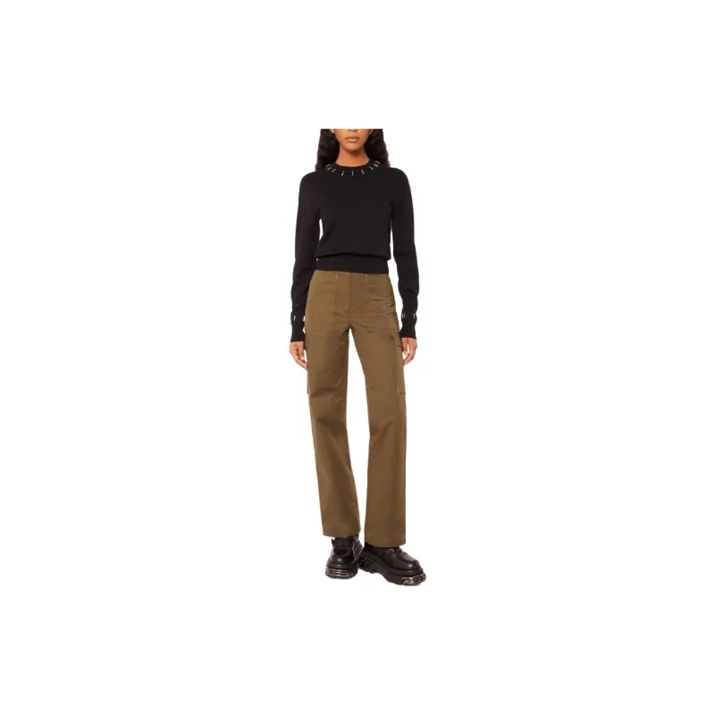 Paco Rabanne Mid Rise Straight Leg Pants-1