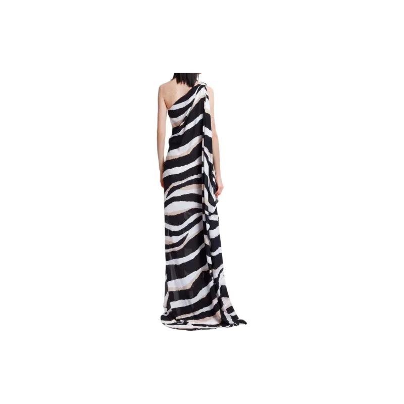 ELIE SAAB Zebra print Silk Dress-1
