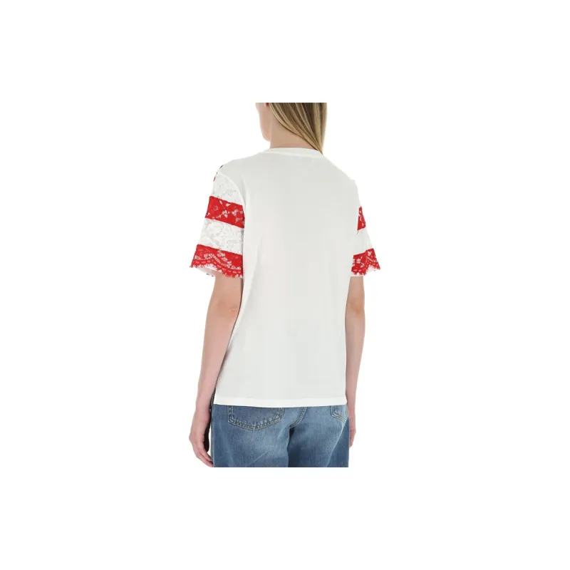 Valentino T-Shirts Women's Red White-3