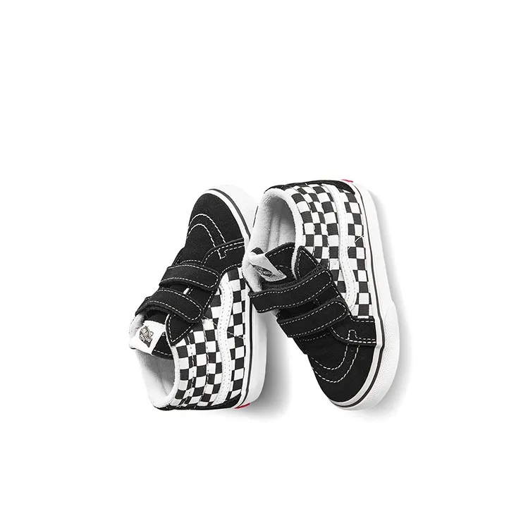 Vans Sk8  -Mid Reissue V Toddler 'Checkerboard - Black White'-3
