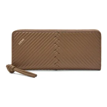 LOEWE Shiny Nappa Calfskin Wallet Women's Moss Original Color