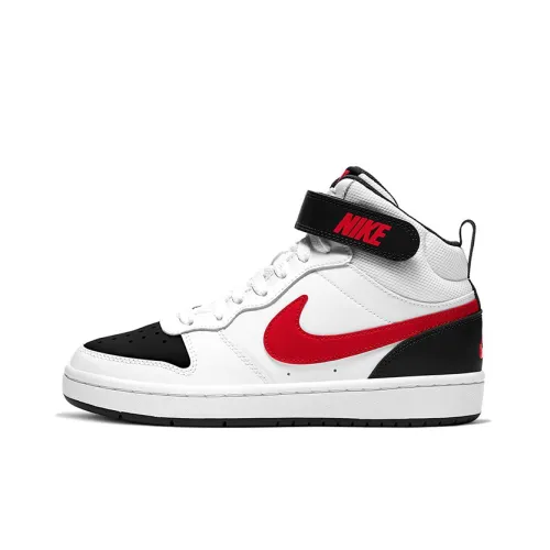 Nike Court Borough Mid 2 White University Red GS